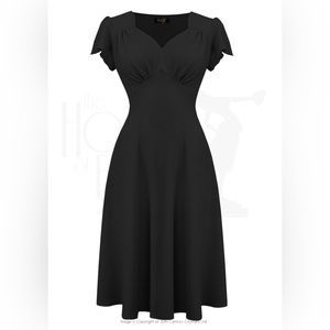 Elegant Black Midi Dress